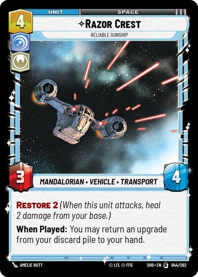 Razor Crest - Reliable Gunship - 044/262 - Special - Shadows of the Galaxy