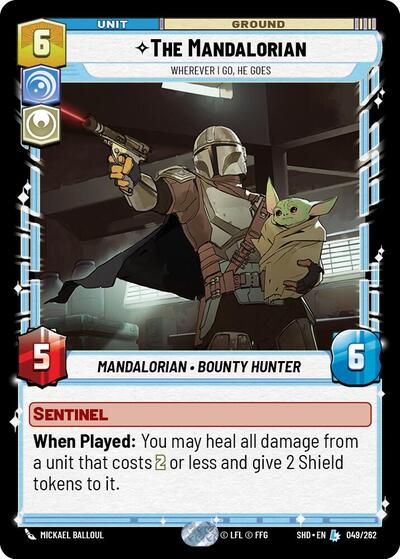 The Mandalorian - Wherever I Go, He Goes - 049/262 - Legendary - Shadows of the Galaxy