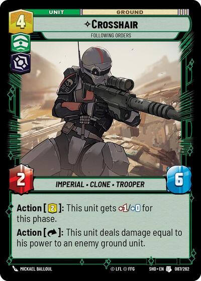 Crosshair - Following Orders - 087/262 - Uncommon - Shadows of the Galaxy