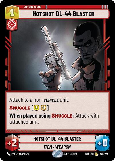 Hotshot DL-44 Blaster - 174/262 - Rare - Shadows of the Galaxy