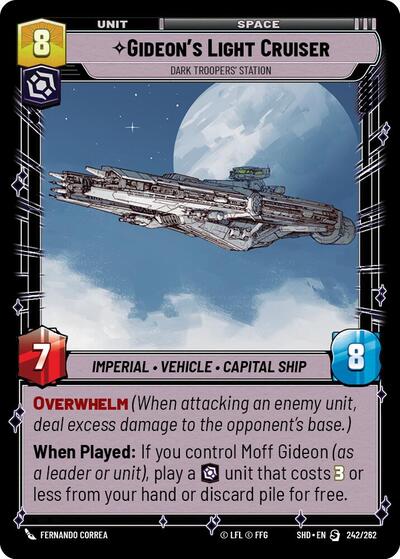 Gideon's Light Cruiser - Dark Troopers' Station - 242/262 - Special - Shadows of the Galaxy