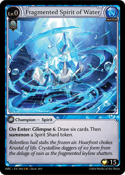 Fragmented Spirit of Water - 002 - Ultra Rare - Mercurial Heart