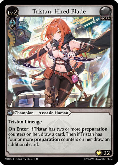 Tristan, Hired Blade - 005 - Common - Mercurial Heart