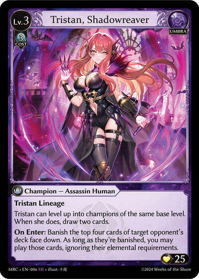 Tristan, Shadowreaver - 006 - Super Rare - Mercurial Heart