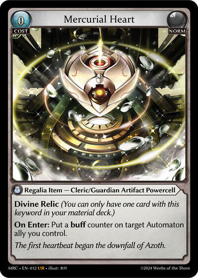 Mercurial Heart - 012 - Ultra Rare - Mercurial Heart