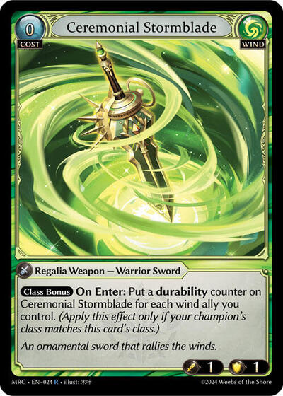 Ceremonial Stormblade - 024 - Rare - Mercurial Heart