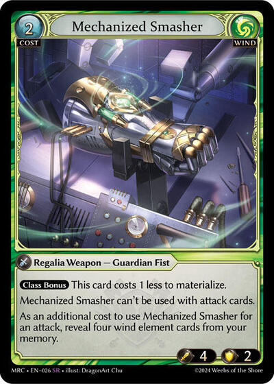Mechanized Smasher - 026 - Super Rare - Mercurial Heart