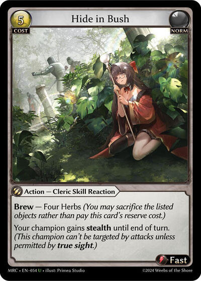 Hide in Bush - 054 - Uncommon - Mercurial Heart