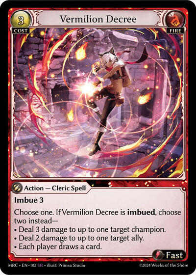 Vermilion Decree - 102 - Super Rare - Mercurial Heart