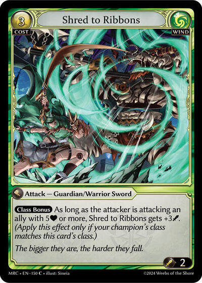 Shred to Ribbons - 150 - Common - Mercurial Heart