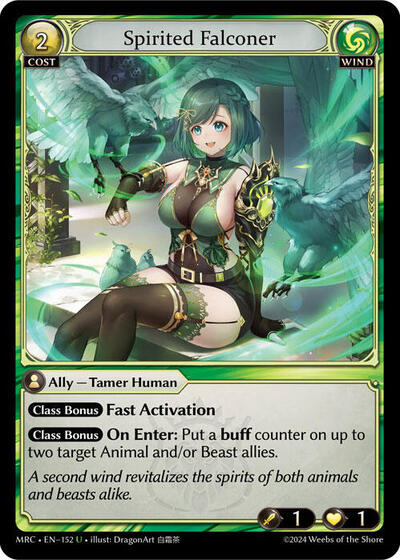 Spirited Falconer - 152 - Uncommon - Mercurial Heart