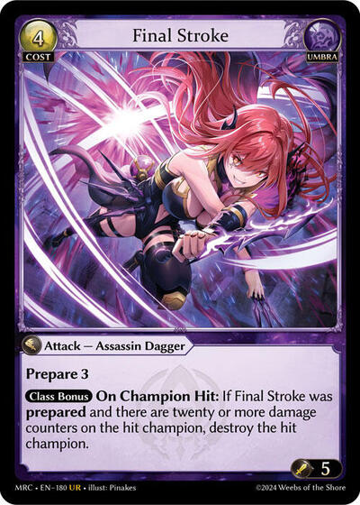Final Stroke - 180 - Ultra Rare - Mercurial Heart