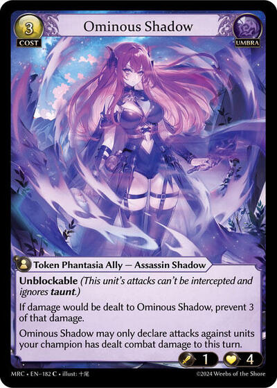 Ominous Shadow - 182 - Common - Mercurial Heart