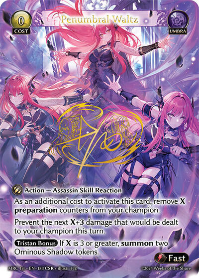 Penumbral Waltz - 183 - Collector Super Rare - Mercurial Heart