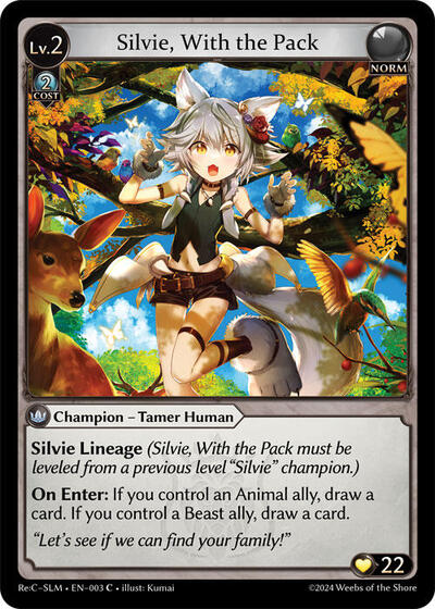 Silvie, With the Pack - 003 - Common - Silvie Re:Collection, Slime Sovereign