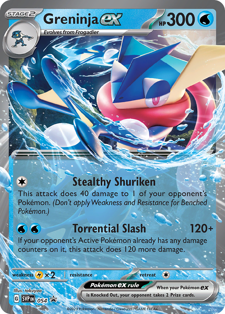 Greninja ex - 054/102 - Scarlet & Violet Black Star Promos