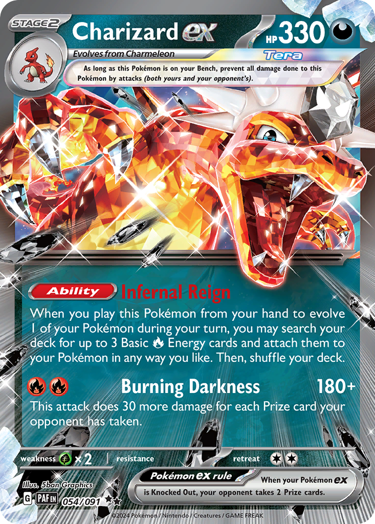 Charizard ex - 54/91 - Paldean Fates