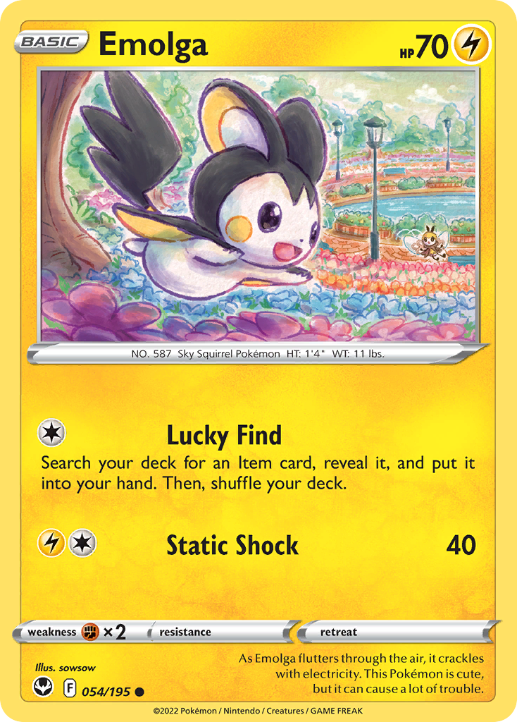 Emolga - 054/195 - Silver Tempest