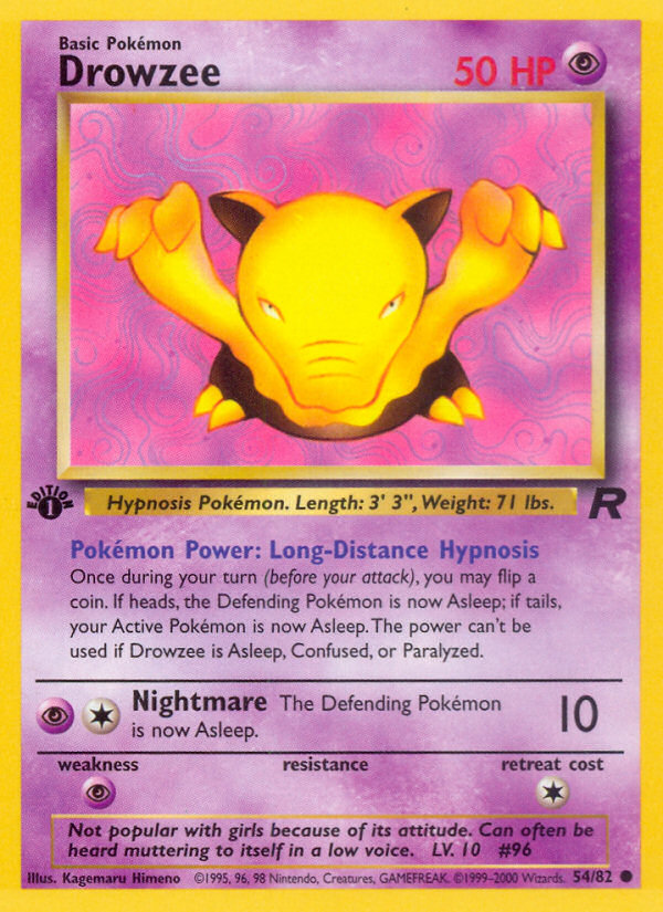 Drowzee - 54/82 - Team Rocket