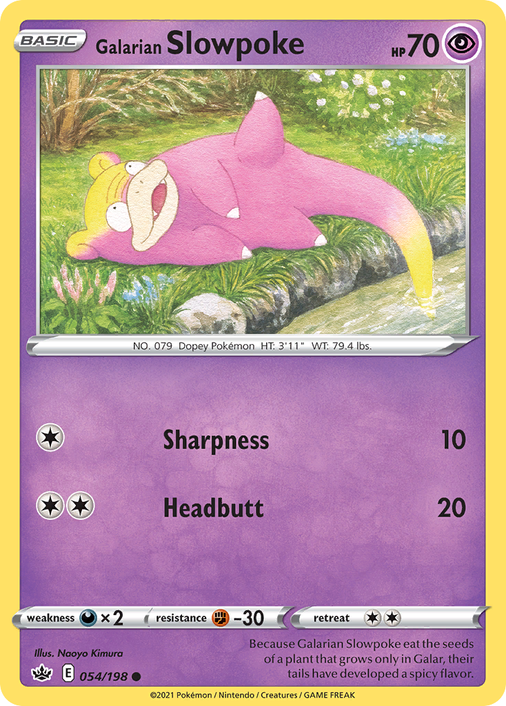 Galarian Slowpoke - 054/198 - Chilling Reign