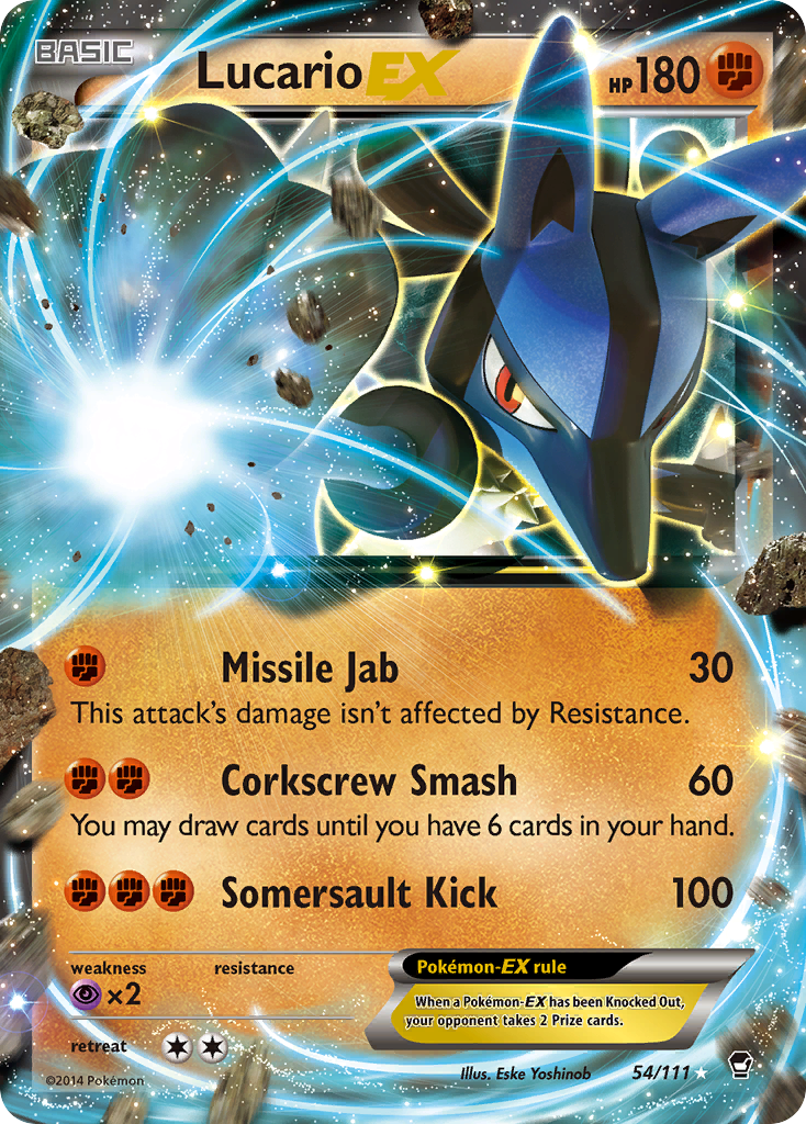 Lucario-EX - 054/111 - Furious Fists