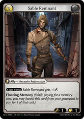 Sable Remnant - 017 - Uncommon - Tristan Re:Collection, Shadowdancer