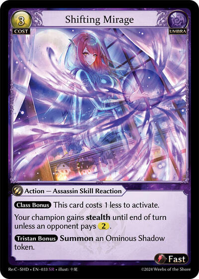 Shifting Mirage - 033 - Super Rare - Tristan Re:Collection, Shadowdancer