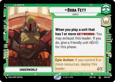 Boba Fett - Daimyo - 008/262 - Common - Shadows of the Galaxy