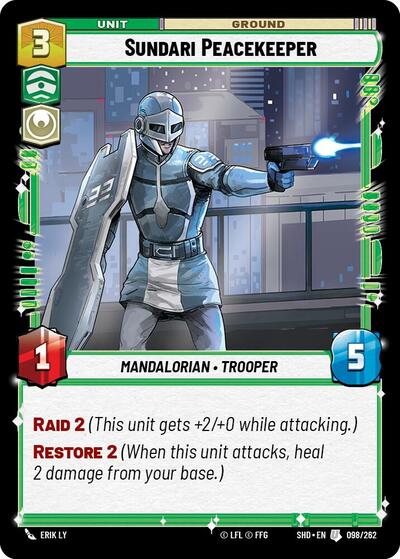 Sundari Peacekeeper - 098/262 - Uncommon - Shadows of the Galaxy