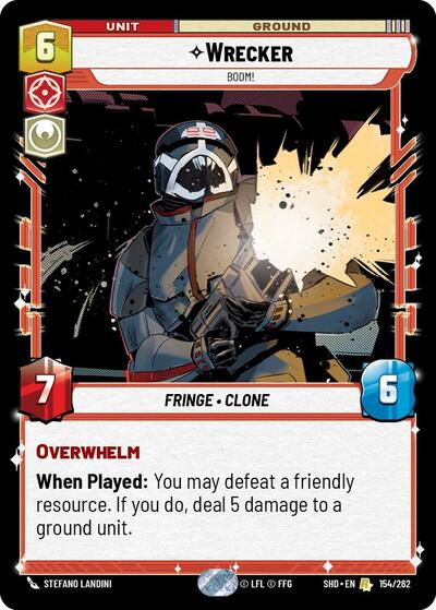 Wrecker - Boom! - 154/262 - Rare - Shadows of the Galaxy