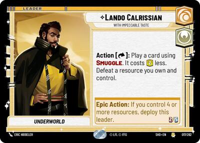 Lando Calrissian - With Impeccable Taste - 017/262 - Rare - Shadows of the Galaxy