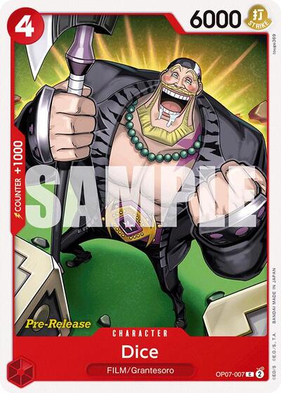 Dice - OP07-007 - Common - 500 Years in the Future Pre-Release Cards