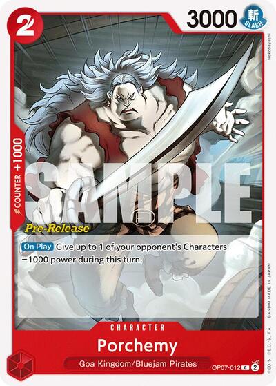 Porchemy - OP07-012 - Common - 500 Years in the Future Pre-Release Cards