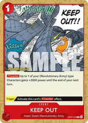 Keep Out - OP07-018 - Common - 500 Years in the Future Pre-Release Cards