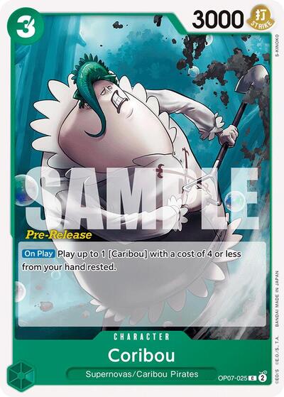 Coribou - OP07-025 - Common - 500 Years in the Future Pre-Release Cards