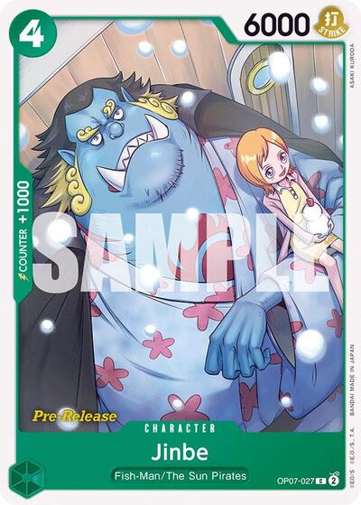 Jinbe - OP07-027 - Common - 500 Years in the Future Pre-Release Cards