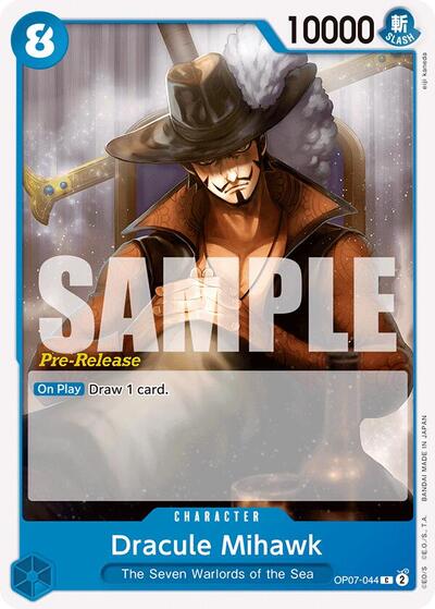Dracule Mihawk - OP07-044 - Common - 500 Years in the Future Pre-Release Cards