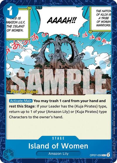 Island of Women - OP07-058 - Common - 500 Years in the Future Pre-Release Cards