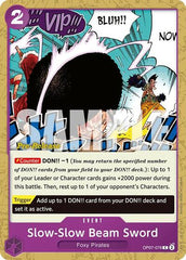 Slow-Slow Beam Sword - OP07-076 - Common - 500 Years in the Future Pre-Release Cards