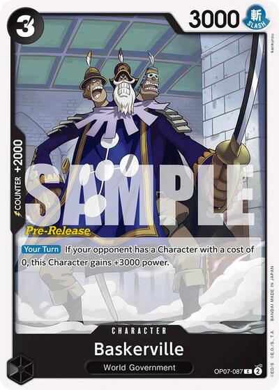 Baskerville - OP07-087 - Common - 500 Years in the Future Pre-Release Cards