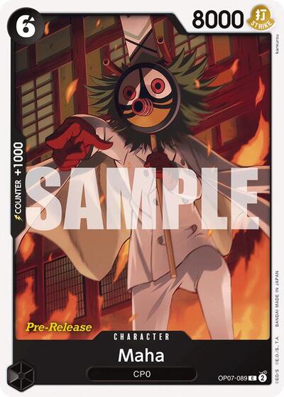 Maha - OP07-089 - Common - 500 Years in the Future Pre-Release Cards