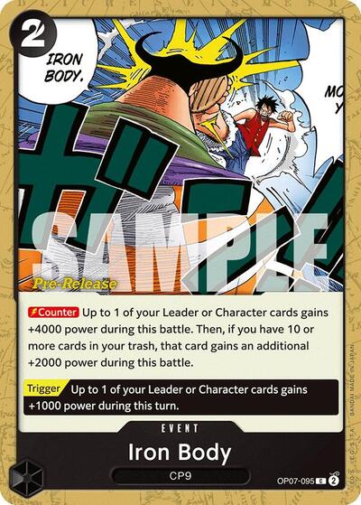 Iron Body - OP07-095 - Common - 500 Years in the Future Pre-Release Cards