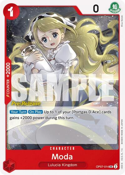 Moda - OP07-014 - Uncommon - 500 Years in the Future Pre-Release Cards