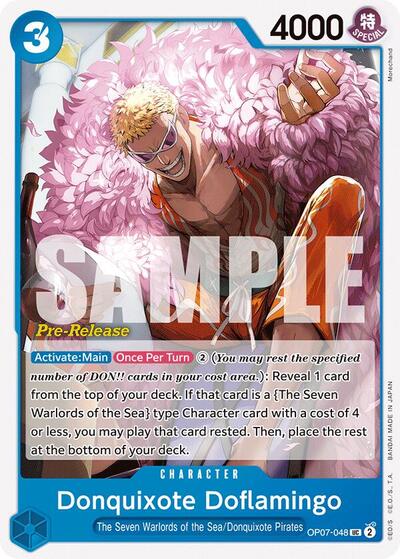 Donquixote Doflamingo - OP07-048 - Uncommon - 500 Years in the Future Pre-Release Cards