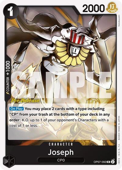 Joseph - OP07-092 - Uncommon - 500 Years in the Future Pre-Release Cards
