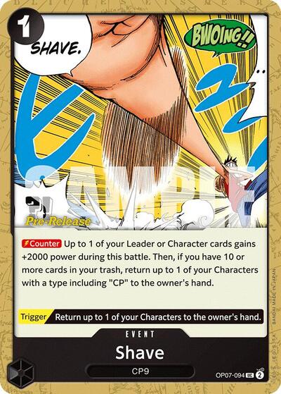 Shave - OP07-094 - Uncommon - 500 Years in the Future Pre-Release Cards
