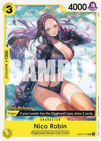 Nico Robin - OP07-104 - Uncommon - 500 Years in the Future Pre-Release Cards