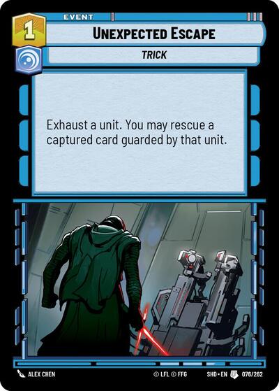 Unexpected Escape - 076/262 - Uncommon - Shadows of the Galaxy
