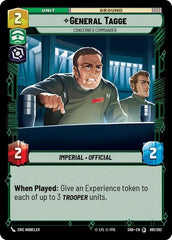 General Tagge - Concerned Commander - 081/262 - Special - Shadows of the Galaxy