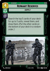 Remnant Reserves - 093/262 - Uncommon - Shadows of the Galaxy